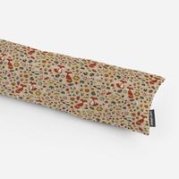 Zugluftstopper Herbst Füchse natur bunt 80cm