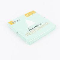 85809-Serviette-Fuer-meine-Lieblingsgaeste-Tannenbaum-mintgruen-bunt-33x33cm-3lagig-20-Stueck-DSC-6363.jpg Mintgrüne Papierserviette mit Weihnachtsmotiv und Aufschrift "Für meine Lieblingsgäste"