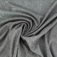 Jersey Lurex Glamour uni silberfarbig dunkelgrau1,40m Breite