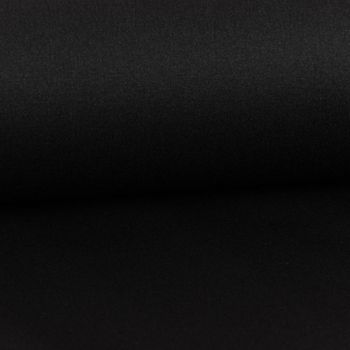 Tischdeckenstoff abwaschbar Baumwollstoff beschichtet Enduit uni schwarz 1,45m Breite