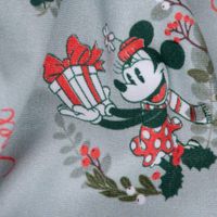Minnie & Mickey French Terry Digitaldruck Weihnachten grau 1,58m Breite