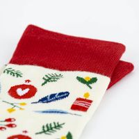 Nahaufnahme Bund der Weihnachtssocke Frohes Fest Weihnachtsmotive
