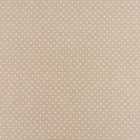 Dekostoff Leinenlook Basic Dot Pünktchen natur weiß