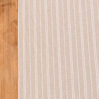 Tischläufer Leinenlook Basic Stripe Streifen natur weiß Detail