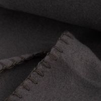 86023-Plaid-aus-Polyester-mit-grobem-Kettelrand-einfarbig-anthrazit-grau-125x150cm-KW40-2023-6813.jpg detailaufnahme Plaid anthrazitgrau mit grobem Kettelrand