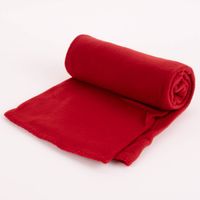 86026-Plaid-aus-Polyester-mit-grobem-Kettelrand-einfarbig-rot-125x150cm-KW40-2023-6816.jpg Plaid halb ausgerolt in rot
