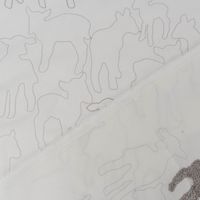 Rasch Textil Kinder Vorhangstoff Bambino Black Sheep Schäfchen weiß grau 150cm