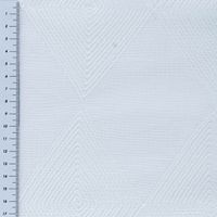Raumhoher Gardinenstoff Karma mit hochwertiger Rautenstickerei in Leinenoptik von Rasch Textil 