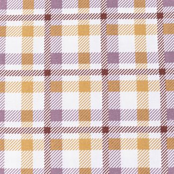 Flanellstoff Baumwollstoff Karos offweiß ocker flieder 1,45m Breite