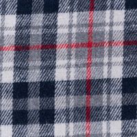 Flanellstoff Bekleidungsstoff YARN DYED Karos grau blau rot 1,45m Breite