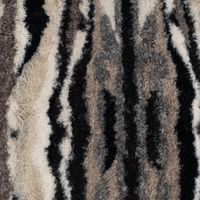 Fellimitat Kunstfell Teddyplüsch Animal Print Streifen beige braun dunkelblau 1,60m