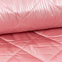 Steppstoff Bekleidungsstoff Stepped Shine Rauten rosa 1,40m Breite