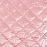 Steppstoff Bekleidungsstoff Stepped Shine Rauten rosa 1,40m Breite
