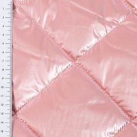Steppstoff Bekleidungsstoff Stepped Shine Rauten rosa 1,40m Breite