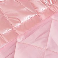 Steppstoff Bekleidungsstoff Stepped Shine Rauten rosa 1,40m Breite
