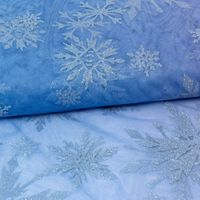 Tüllstoff Farbverlauf Glitzerkristalle blau lila silberfarbig 1,55m Breite