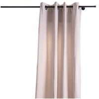 86162-3-in-1-Thermovorhang-Dim-Out-Akustik-mit-oesenaufhaengung-uni-natur-strukturiert-140x260cm-DSC-9040-Bearbeitet--Kopie-.jpg Naturfarbener Ösenvorhang mit dunklen Ösen auf schwarzer Gardinenstange