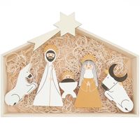 Krippen-Set mit Figuren - Figuren in der Krippe