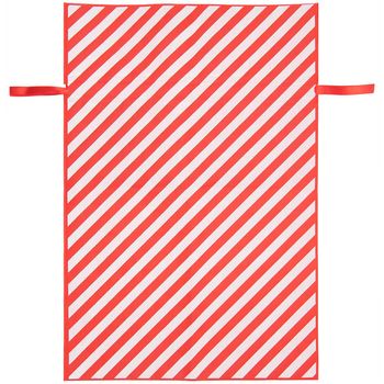 Geschenktasche XXL Streifen rot weiß