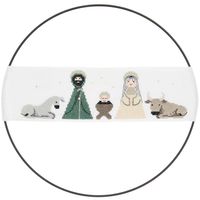 Stickpackung Band Motiv Krippe - fertiges Motiv
