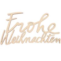 Holzschriftzug magnetisch Frohe Weihnachten