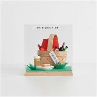 Rico Design Miniatur Flechtkorb Holz 6,5x5x7cm