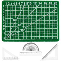 Rico Design Miniatur Schneidematte und Lineale 5tlg.