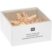 Dekohänger Strohsterne 4 Stück natur in Verpackung