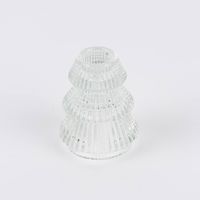 86228-Kerzenhalter-Tanne-fuer-Stabkerzen-aus-Glas-Rillen-6x8-5cm-grau-oder-transparent-DSC-9114.jpg Transparenter Kerzenhalter Tanne für Stabkerzen aus Glas Rillen in Nahaufnahme