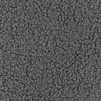 Boucle Stoff Teddystoff Kunstfell Teddy Fur uni grau 1,5m Breite
