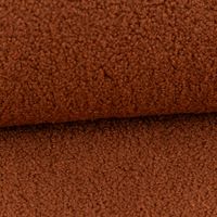 Boucle Stoff Teddystoff Kunstfell Teddy Fur uni rost 1,5m Breite