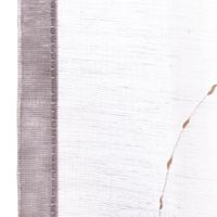Fertigschal mit Schlaufenband Applikation Wellenlinien - seitlicher Saum