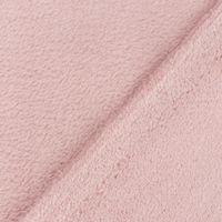 Wellness Fleece Stoff Doubleface einfarbig blush rosa 1,45m Breite