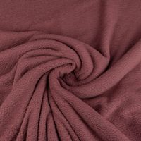 Wellness Fleece Stoff Doubleface einfarbig mauve 1,45m Breite