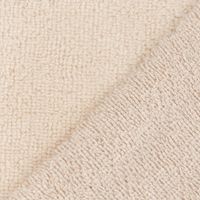 Frottee Stoff Bambus Terry Velvet Bamboo kuschelweich einfarbig sand 1,5m Breite