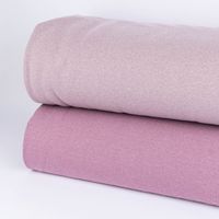 Sweatstoff Lurex kuschelweich uni hellrosa 1,45m Breite