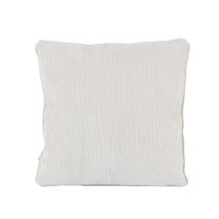 Freisteller Deko Kissen aus Cord mit Kederumrandung einfarbig ecru 45x45cm
