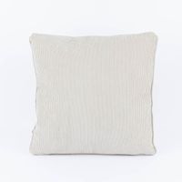 Deko Kissen aus Cord mit Kederumrandung einfarbig ecru 45x45cm