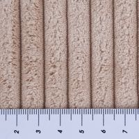 Cord Polsterstoff Möbelstoff Breitcord Baby Rib beige 1,45m breit