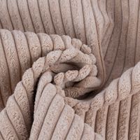 Cord Polsterstoff Möbelstoff Breitcord Baby Rib beige 1,45m breit
