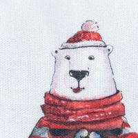 Wende-Kissenhülle Merry Christmas Drei Freunde - Nahaufnahme Motiv