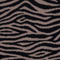 Strickstoff Jacquard Tigermuster beige schwarz 1,51m Breite