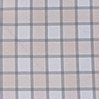 Vorhangstoff Dekostoff Lochner Landhaus Karo beige grau 1,60m Breite detail
