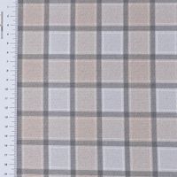 Vorhangstoff Dekostoff Lochner Landhaus Karo beige grau 1,60m Breite