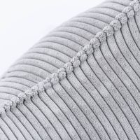 Magma Leseknochen Nackenkissen Cord grau detailaufnahme