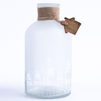 86393-Vase-mit-Haeuserreihe-transparent-oder-halbtransparent-aus-Glas-8x15-5cm-DSC-0510.jpg Gesamtaufnahme halbtransparente Vase milchig mit transparenter Häuserreihe