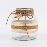 86396-Windlicht-Stern-aus-Glas-mit-Jute-natur-weiss-oder-weiss-natur-14x16cm-DSC-0654.jpg Windlicht Stern mit weiß-natur-weißem Juteband umwickelt