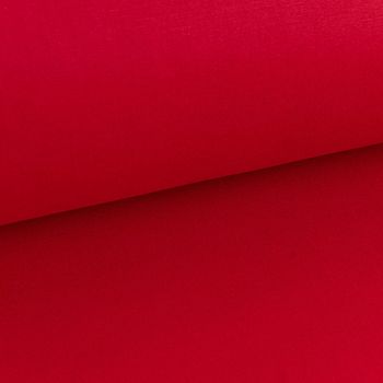 Baumwollstoff Dekostoff Canvas einfarbig rot 1,4m Breite
