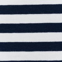 86423-French-Terry-Sommersweat-YARN-DYED-STRIPES-Streifen-offweiss-dunkelblau-1-5m-Breite-86423-04.jpg Kuschelweicher French Terry mit Streifen in Creme und Blau Nahaufnahme
