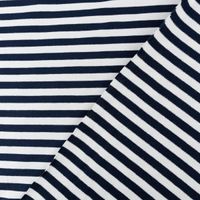 86423-French-Terry-Sommersweat-YARN-DYED-STRIPES-Streifen-offweiss-dunkelblau-1-5m-Breite-86423-07.jpg Kuschelweicher French Terry mit Streifen in Creme und Blau mit Rückseite